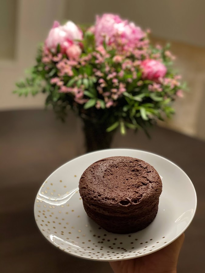 Fitness And Chicness-Receta Fit Bizcocho Platano Chocolate Microondas-1