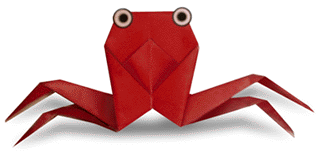 Hướng dẫn cách gấp giấy Origami - Hình con Cua đơn giản