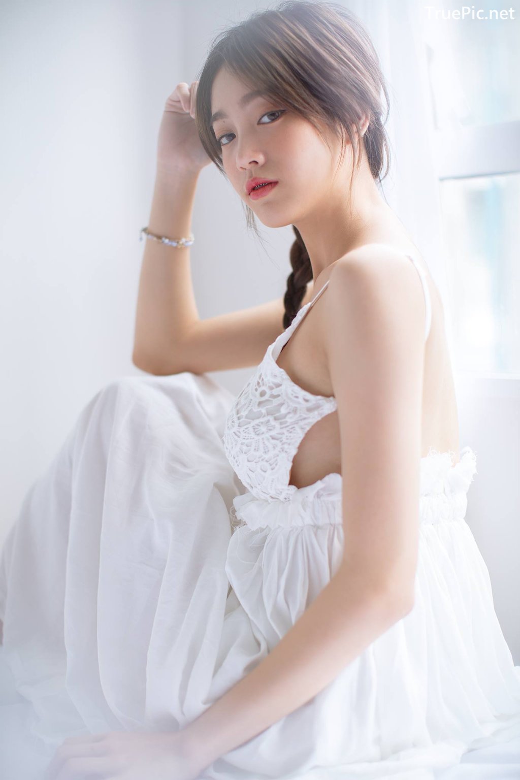 Image Thailand Model - Pimploy Chitranapawong - Beautiful In White - TruePic.net - Picture-30