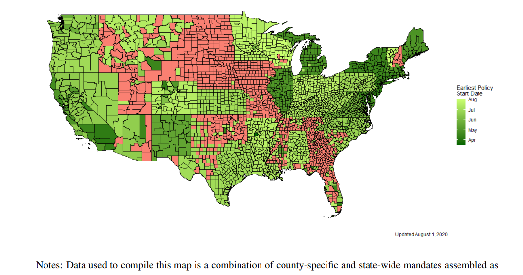 approximately limitless Analysis of mask mandate effectiveness