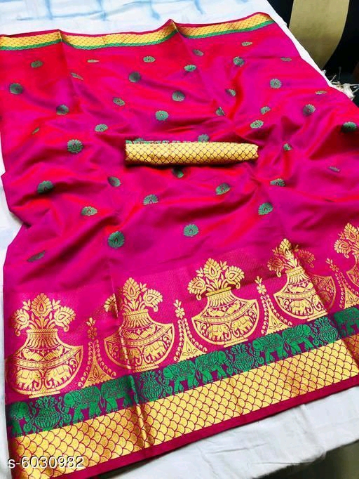 Cotton sarees: Banarasi Silk saree : ₹570/- free COD WhatsApp +919730930485