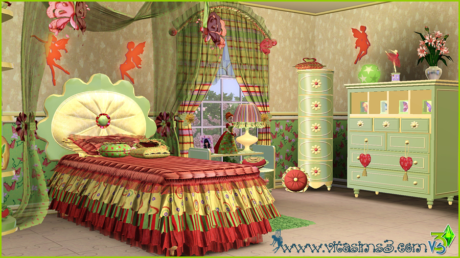 justena: Fairy Fantasy Girls Bedroom by Vita Sims