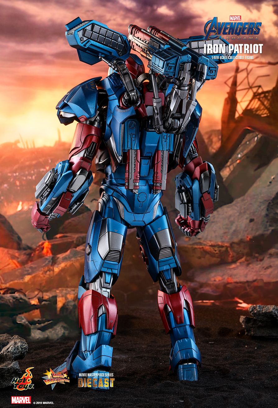 Hot Toys Avengers Endgame Iron Patriot MKII 1/6 Scale
