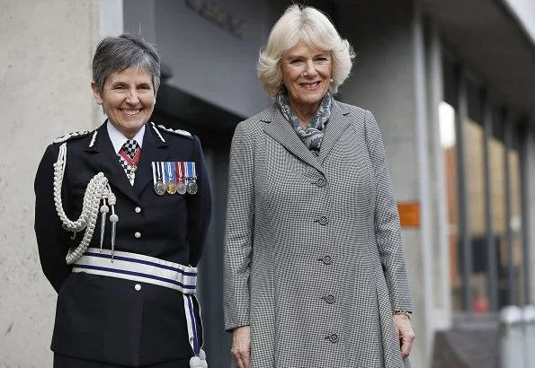 Duchess Camilla of Cornwall visited the Metropolitan Police Service Base to learn about TecSOS