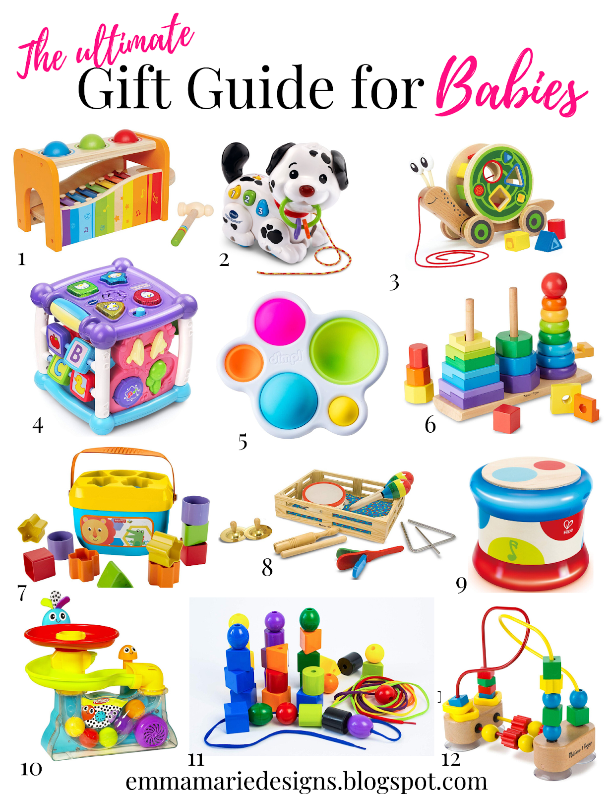 Ultimate Gift Guide for Babies Emma Marie Designs