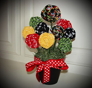 Busy B Family: Fabric Flower Bouquets