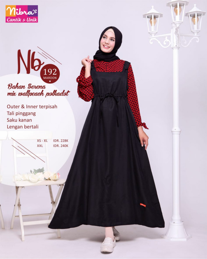 KOLEKSI GAMIS OVERALL NIBRAS TERBARU NB 192