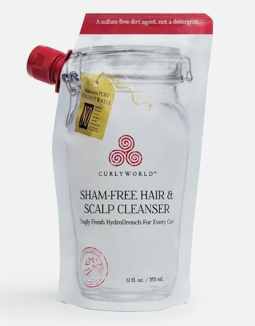 تنعيم الشعر المجعد - كيرلي وورلد منظف للشعر وفروة الرأس - CurlyWorld Sham-Free Hair & Scalp Cleanser