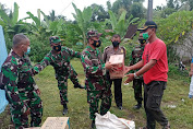 Wujud Kepedulian TNI, Dandim Sambangi Warga Terdampak Bencana