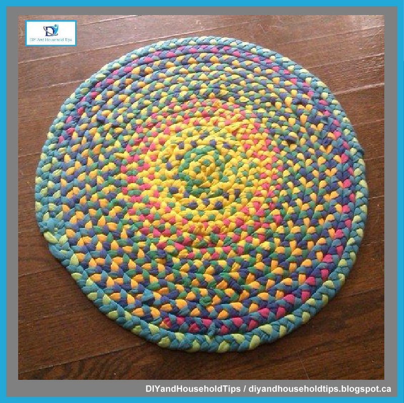 DIY And Household Tips Make Beautiful Rugs From Old TShirts
