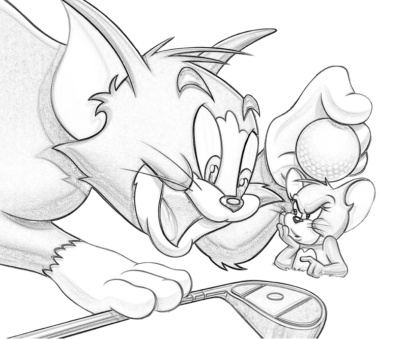 Рисунок том и джерри для срисовки легкие