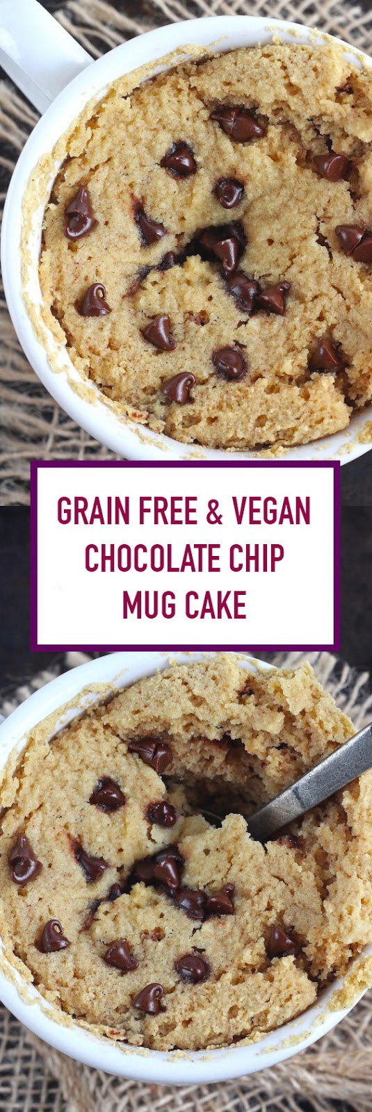 Grain Free & Vegan Chocolate Chip Mug Cake Grain Free & Vegan Chocolate Chip Mug Cake