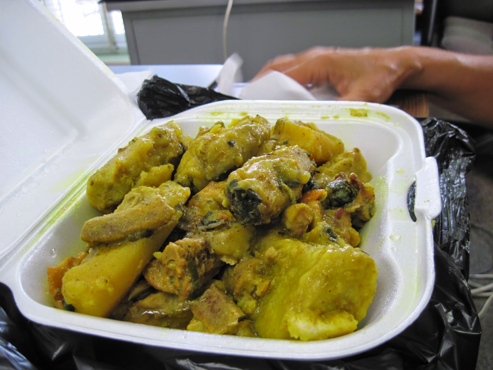 Nancy in Grenada "Oil Down" Grenada's National Dish