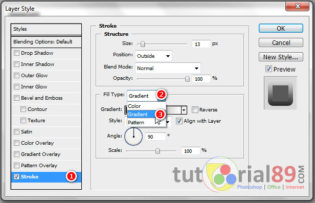 Cara membuat efek stroke warna-warni dengan photoshop