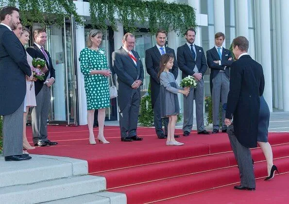 Grand Duchess Maria Teresa, Hereditary Grand Duke Guillaume, Hereditary Grand Duchess Stephanie, Prince Félix, Princess Alexandra