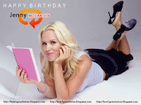 jenny mccarthy, hd photo of jeeny in lying position white reading pink color book