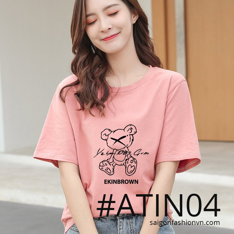 ÁO THUN TAY LỠ IN EKINBROWN ATIN04