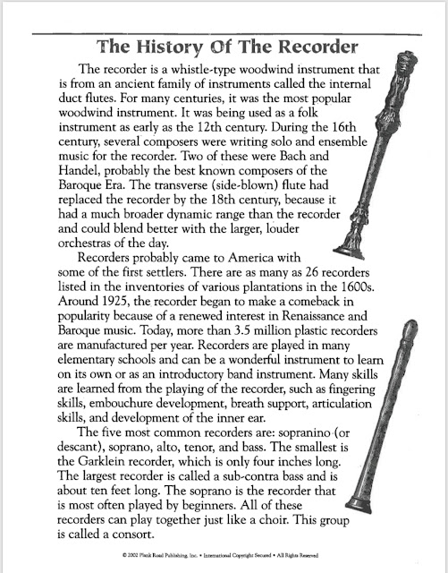 RECORDER INFORMATION