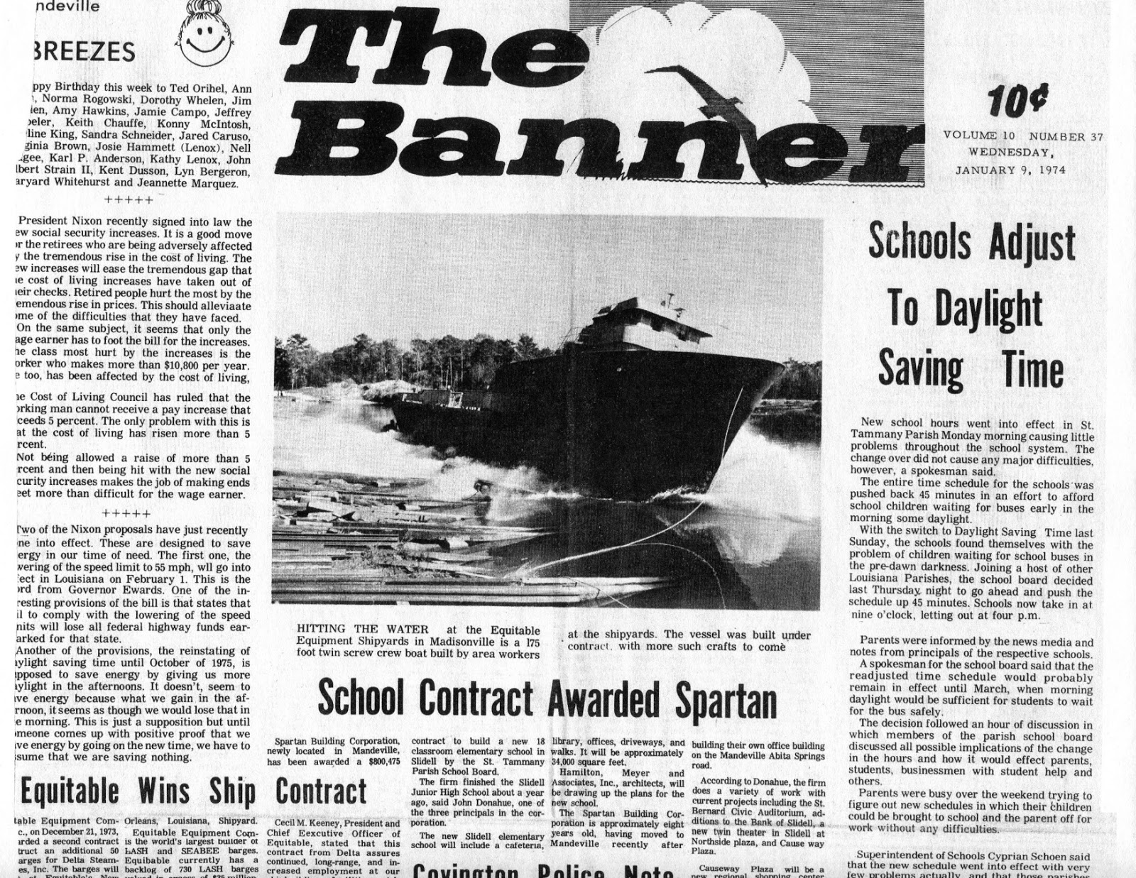 Tammany Family Mandeville Bantam Newspaper