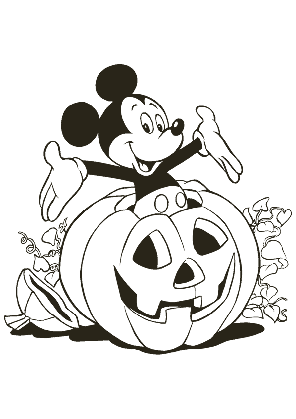 halloween cartoon coloring pages - photo #50