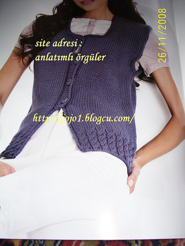 kare yakalı yelek yapımı