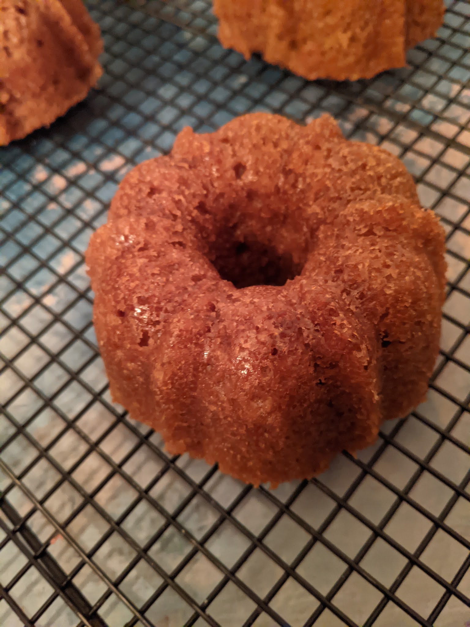 Easy Frosted Peanut Butter Bundt Cakes for BundtBakers