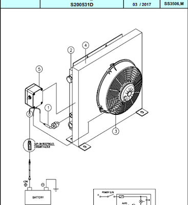 Hệ thống làm mát dầu thủy lực Dong Yang 15 tấn SS3504-SS3506-SS3506M Hệ thống làm mát dầu thủy lực Dong Yang 15 tấn SS3504-SS3506-SS3506M