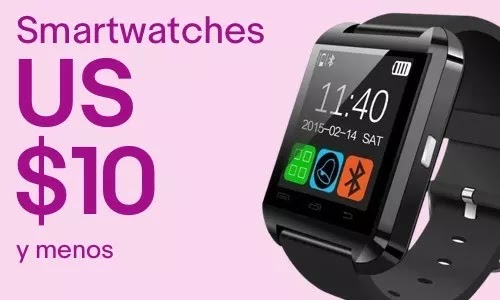 1 smartwatch por menos de US$ 10