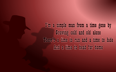 Song Lyric Quotes In Text Image: A Simple Man - Elton John Song Quote Image