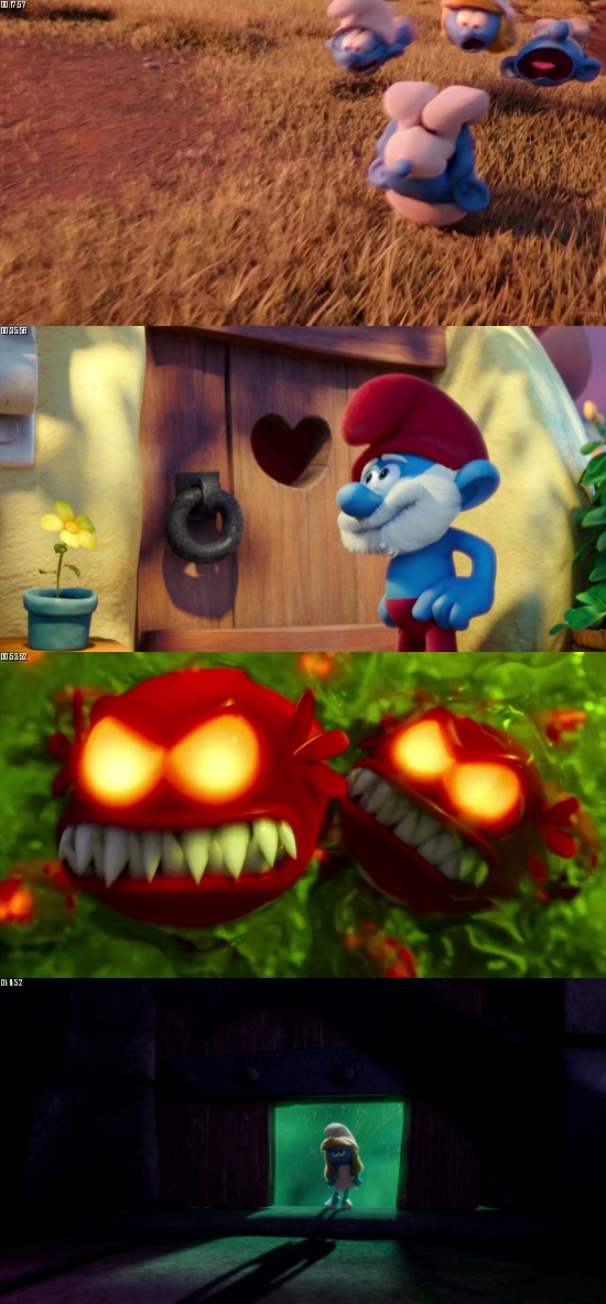 Smurfs The Lost Village 2017 BluRay 720p 480p Dual Audio Hindi English Full Movie Download