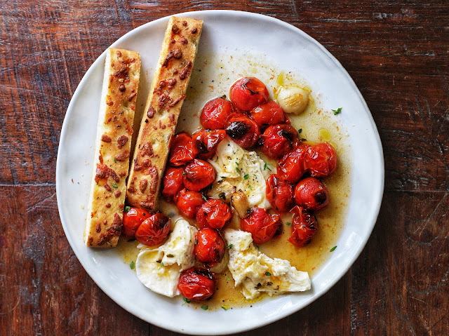 Roasted Cherry Tomato Caprese