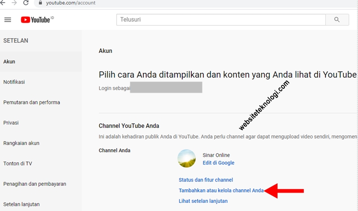 Cara membuat akun bisnis di youtube
