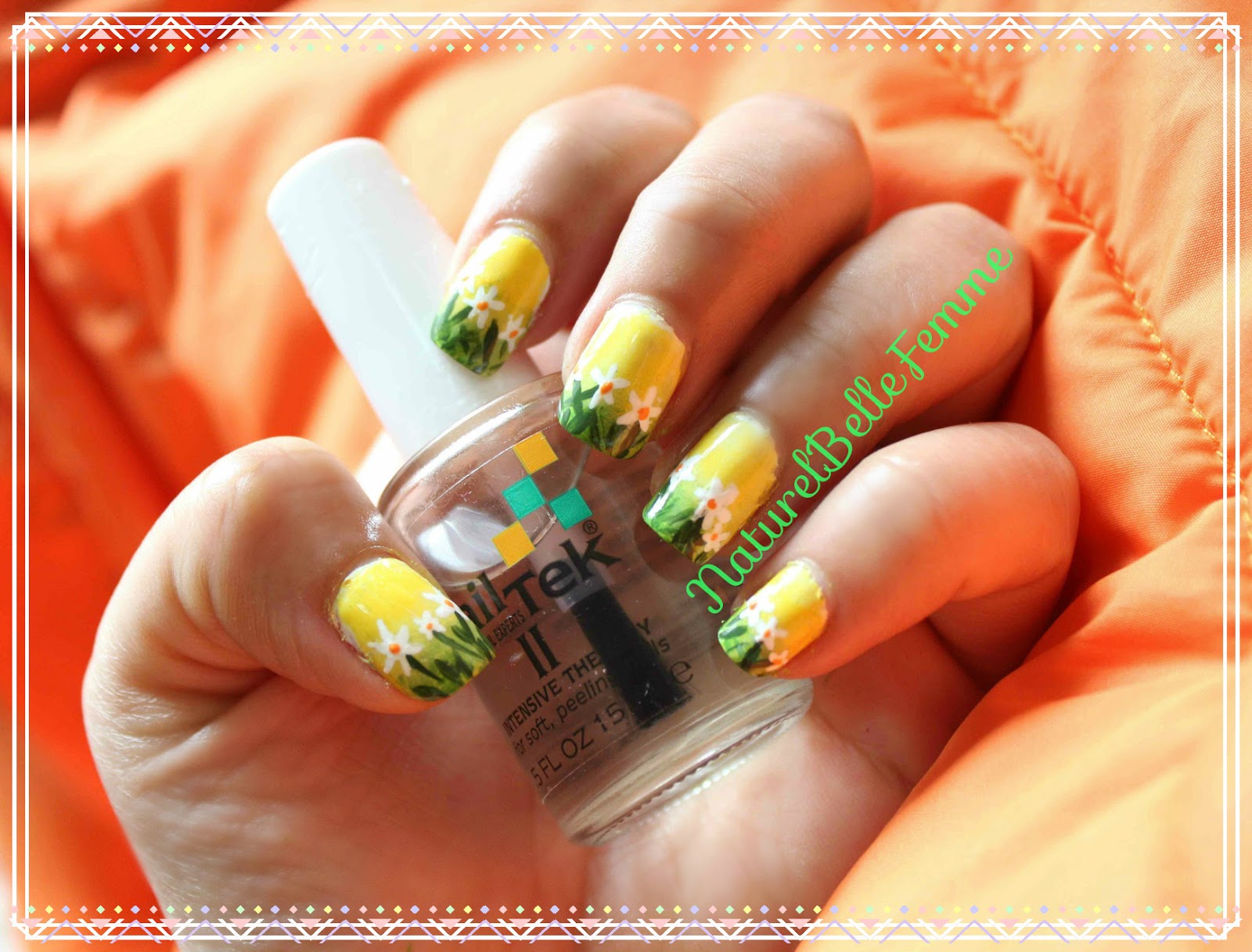 Summer garden Nail art