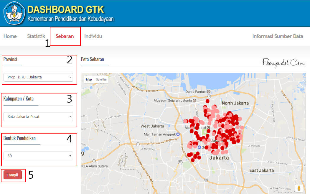 5 Langkah Cek Data Guru Pada Dashboard GTK FileNya