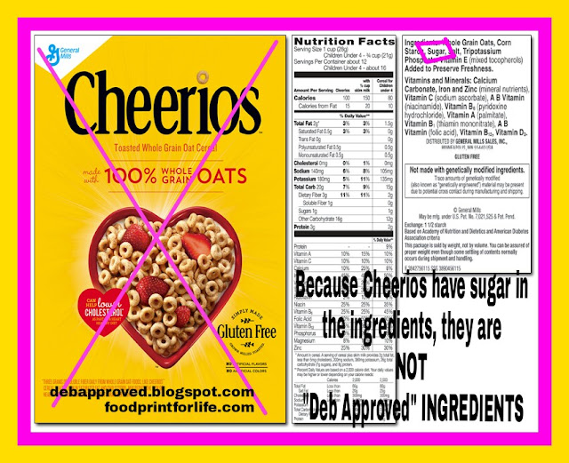 "Deb Approved" INGREDIENTS REVISION POST!!! I AM SORRY ABOUT THE