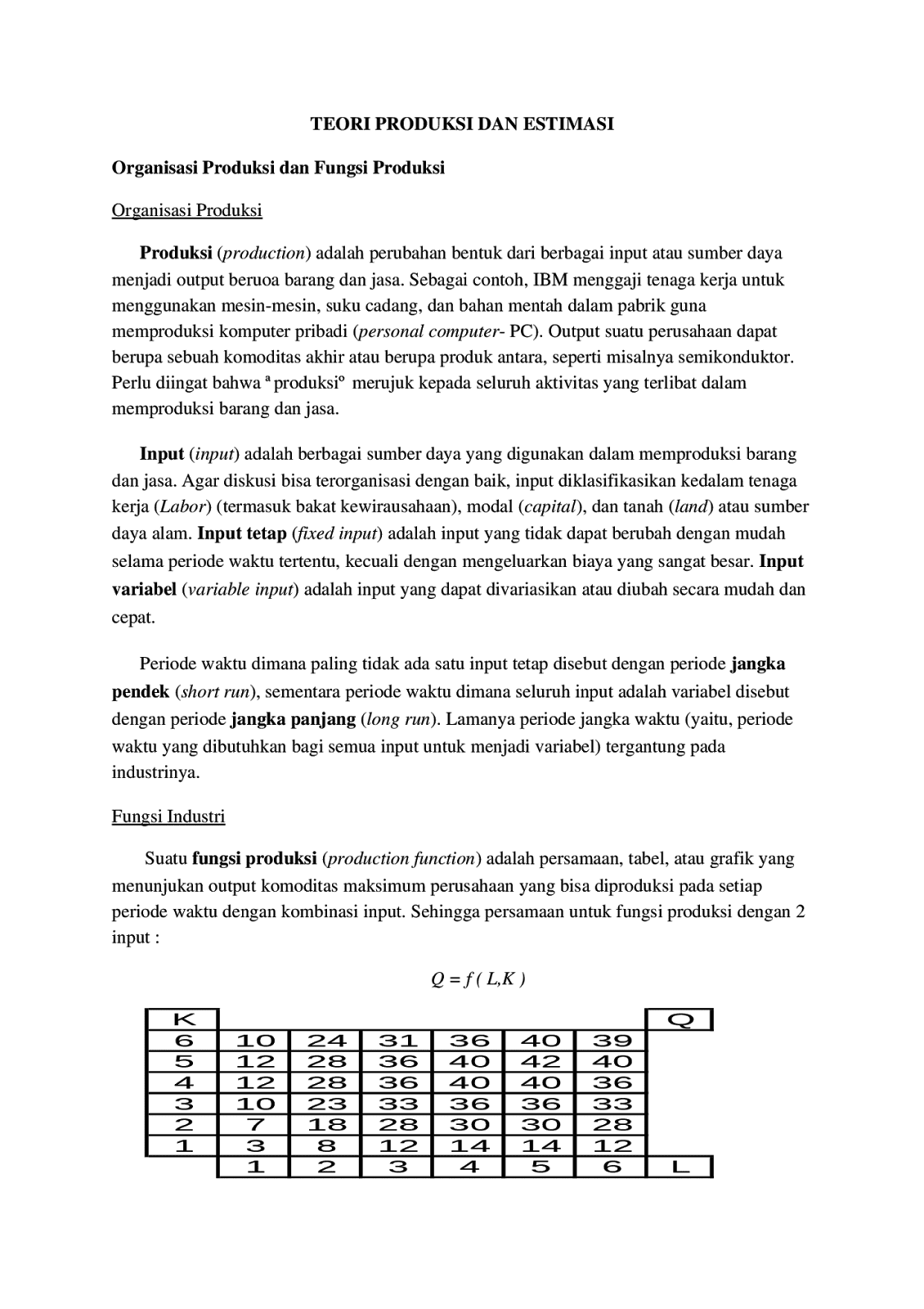 fungsi produksi wood scribd indo