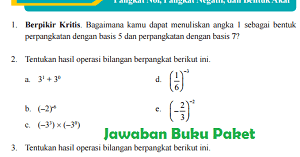 Lengkap Kunci Jawaban Buku Paket Matematika Latihan 1 4 Pangkat Nol Pangkat Negatif Dan Bentuk Akar Halaman 46 47 47 49 Kelas 9 Kurikulum 2013 Kunci Jawaban Buku Paket Terbaru Lengkap Bukupaket