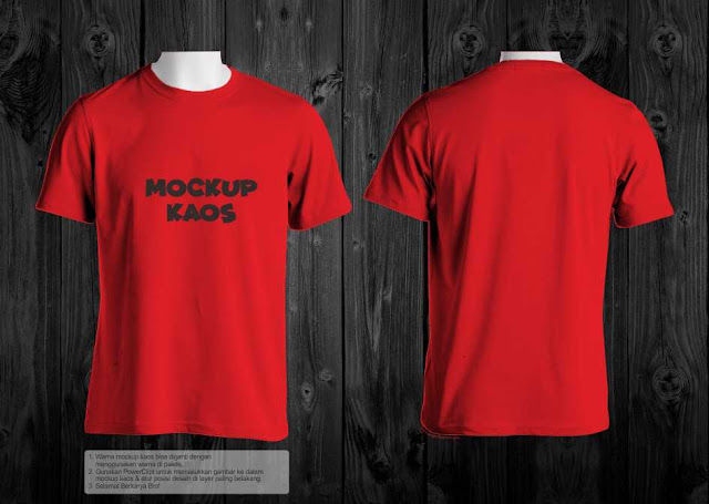 Download Mock up Kaos cdr Gratis - Welogo Vector