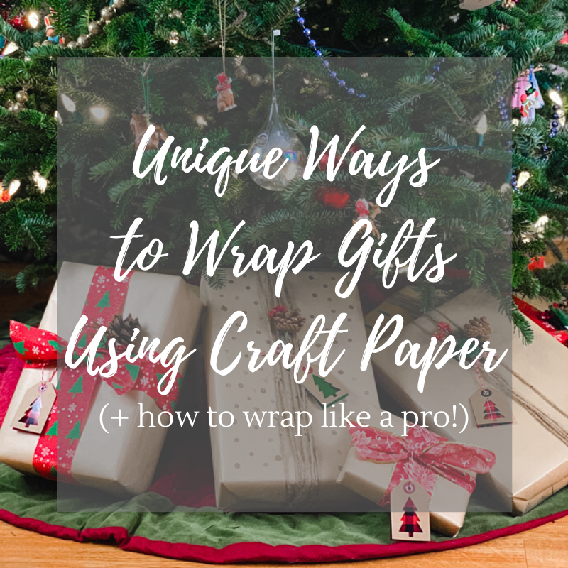 Unique ways to wrap gifts using craft paper