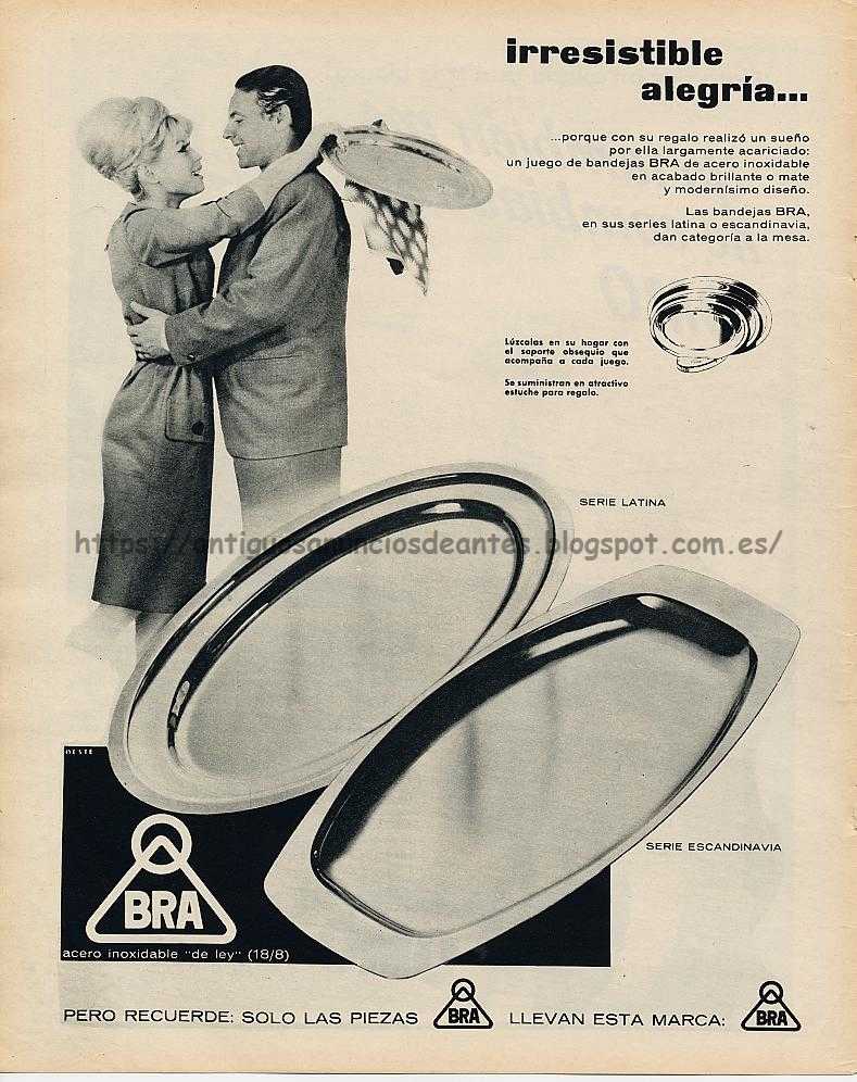 Antiguos anuncios de antes Bra (menaje de cocina) (15 anuncios)