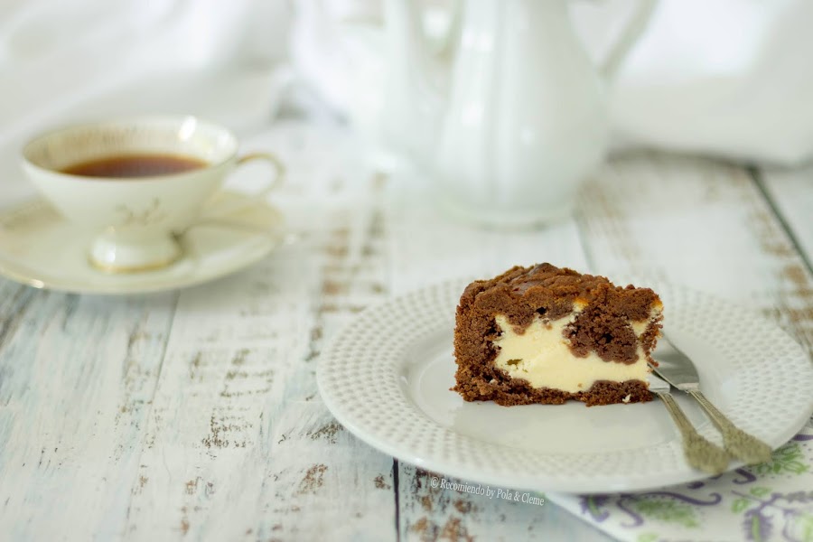 Tarta Rusa de Queso y Chocolate www.recomiendoblog.com