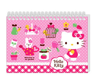 Hello Kitty garden notepad