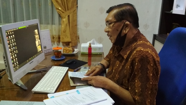 Kwarda Riau Ikuti Rapat Pembahasan Revisi PP Satuan Karya Pramuka melalaui Aplikasi Zoom