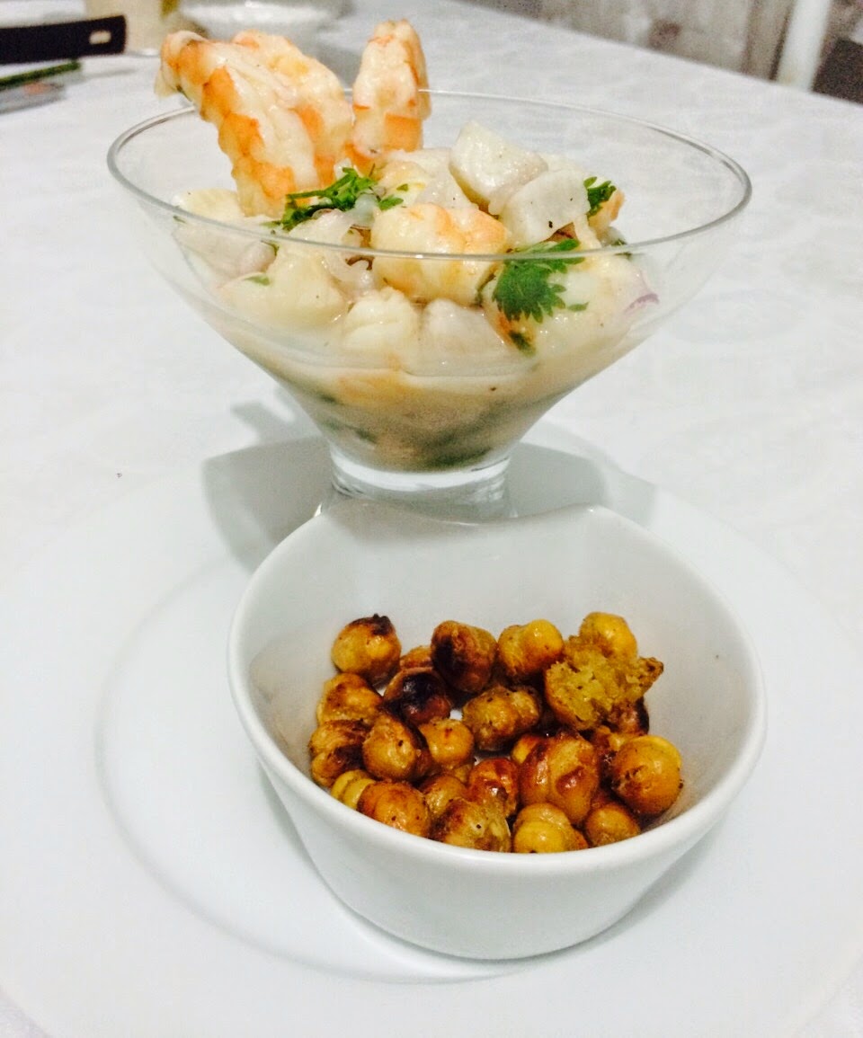 Bistrô da Curiosa Ceviche de Camarão e Tilápia