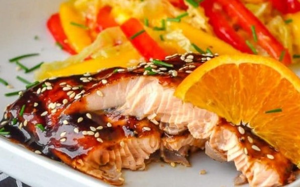 Orange Five Spice Glazed Salmon Recipe