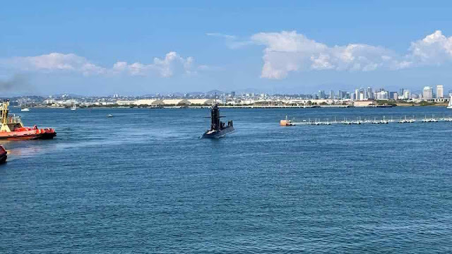 Submarino de ataque  SS-23 O´Higgins de la Armada de Chile ya esta en San Diego
