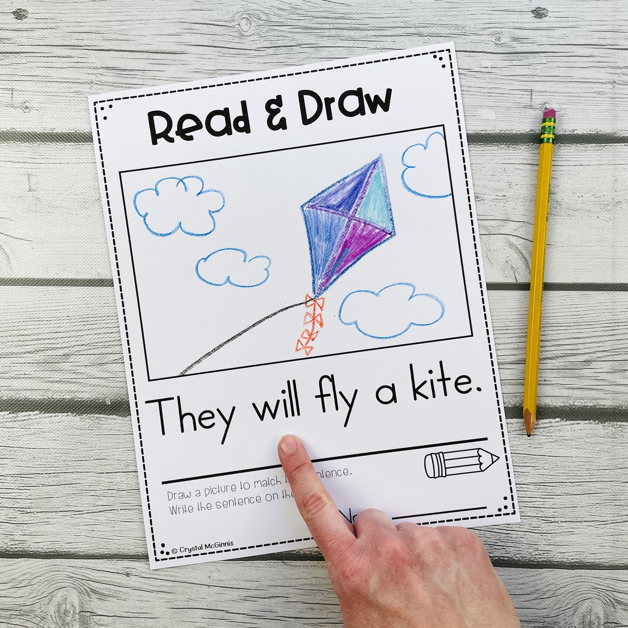 Read and Draw Simple Sentences Notebook Mrs. McGinnis' Little Zizzers