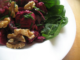 beetroot salad with walnuts