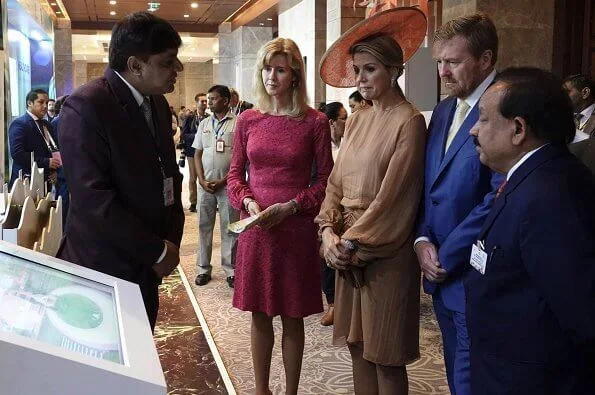 Queen Maxima wore Natan dress at the India-Netherlands Tech Summit