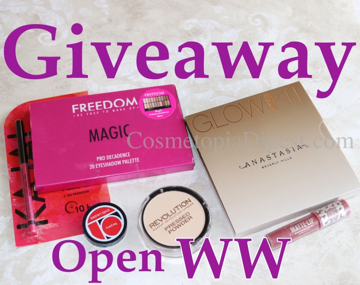 Summer Makeup Giveaway 2018 Open Worldwide Cosmetopia Digest Beauty
